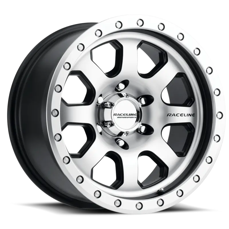 Raceline 929M Avenger 17X9in / 8X170 Bp / -12Mm Offset / 130.81Mm Bore - Black & Machined Wheel 1