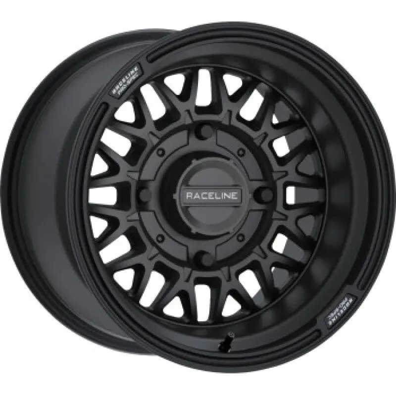 Raceline A13b Omega 15X10in/4X156 Bp / 0Mm Offset /132.5Mm Bore - Satin Black Wheel 1