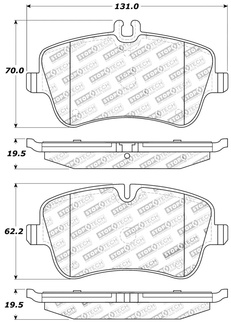 Stoptech Performance Brake Pads 1
