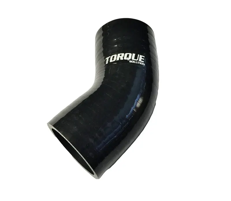 Torque Solution 45 Degree Silicone Elbow: 2 Inch Black Universal 1