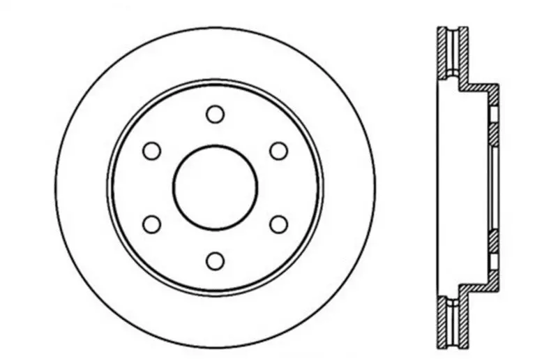 Stoptech Drilled Sport Brake Rotor 1