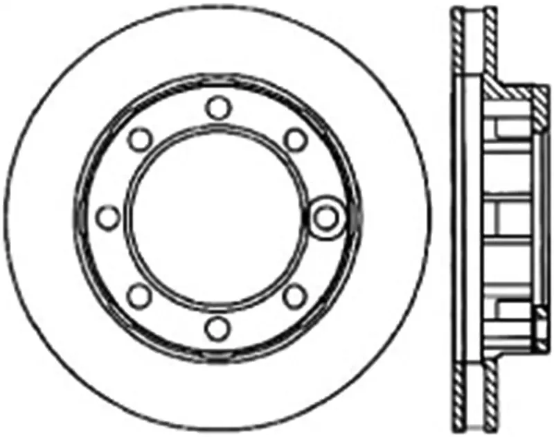 Stoptech 71-86 Chevrolet K20 Suburban Cryo Slotted Front Right Sport Brake Rotor 1