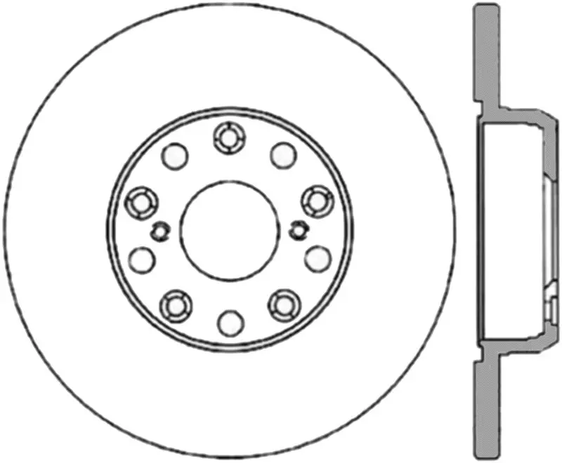 Stoptech Power Slot 01-05 Lexus Is300 Rear Left Slotted Cryo Rotor 1