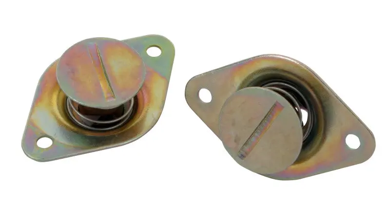 Moroso Quick Fastener - Self Ejecting - 7/16In X .500In - Steel - Gold - 10 Pack 1