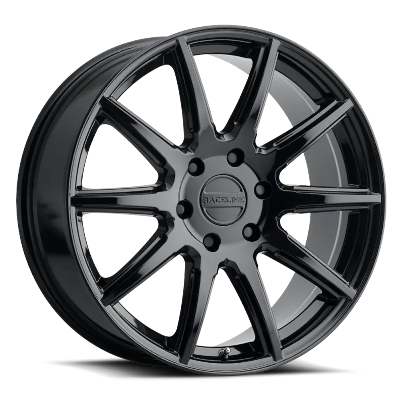 Raceline 159B Spike 18X8in / 6X139.7 Bp / 35Mm Offset / 106.1Mm Bore - Gloss Black Wheel 1