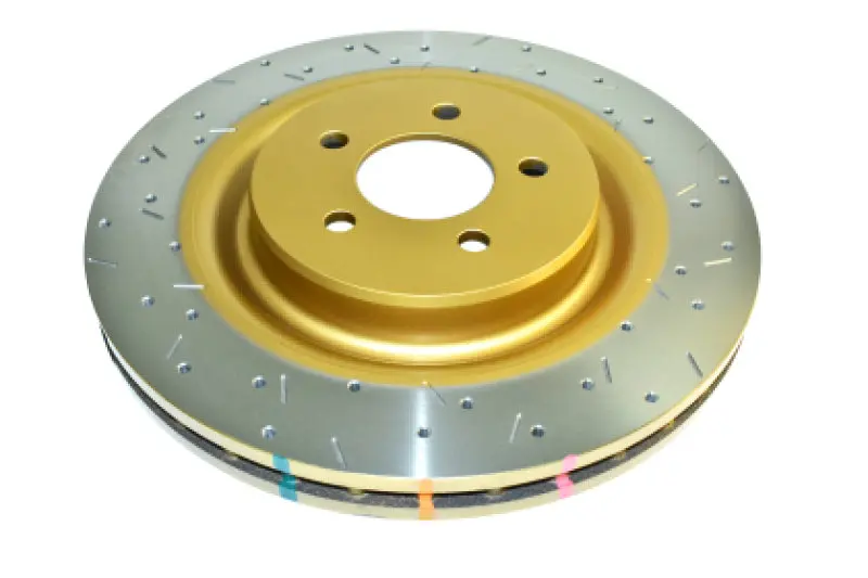 Dba 14-17 Audi Rs7 Rear T3 Silver Hat Cross Drilled & Dimpled 4000 Series Rotor 1
