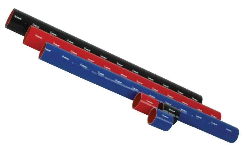 Vibrant 4 Ply Reinforced Silicone Straight Hose Coupling - 3.5In I.D. X 36In Long (Black) 1