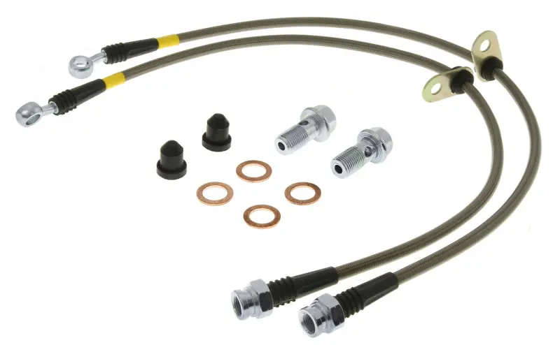 Stoptech Ferrari 90-94 348 / 94-99 F355 Rear Stainless Steel Brake Line Kit 1