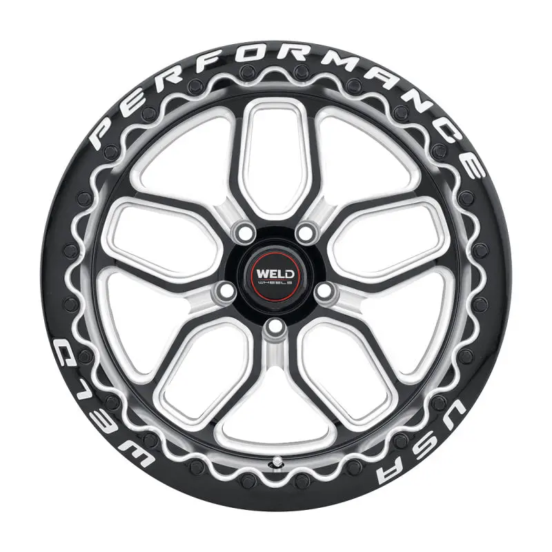Weld S907 18X10 Laguna Beadlock 5X120 Et45 Bs7.25 Gloss Black Mil Dia 78.1 1