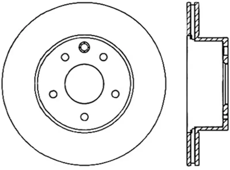 Stoptech Power Slot 06-07 350Z / 05-07 G35 / 06-07 G35x Sportstop Cryo Slotted Rear Right Rotor 1