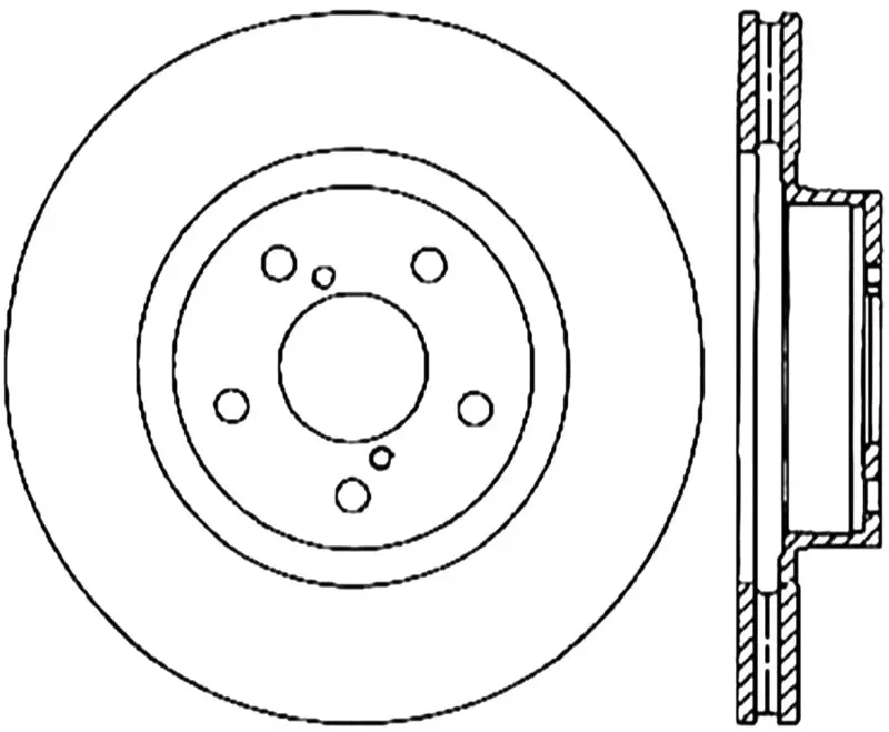 Stoptech Power Slot 05-08 Lgt Front Left Cryo Slotted Front Left Rotor 1