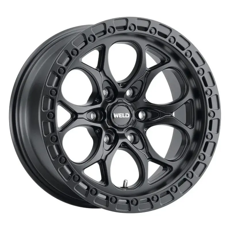 Weld 17X9 Ledge 6 6X135 Et-12 Bs 4.50 87.1 Satin Black Wheel / Satin Black Ring 1