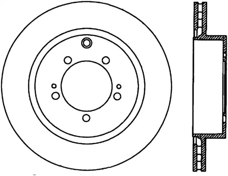 Stoptech Power Slot 03-06 Evo 8 & 9 Cryo Slotted Left Rear Rotor 1