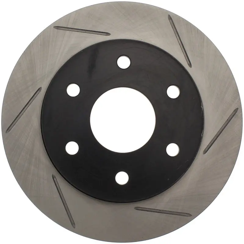 Stoptech Power Slot 02-06 Cadillac Escalade / Chevrolet Avalanche 1500 Front Left Slotted Rotor 1