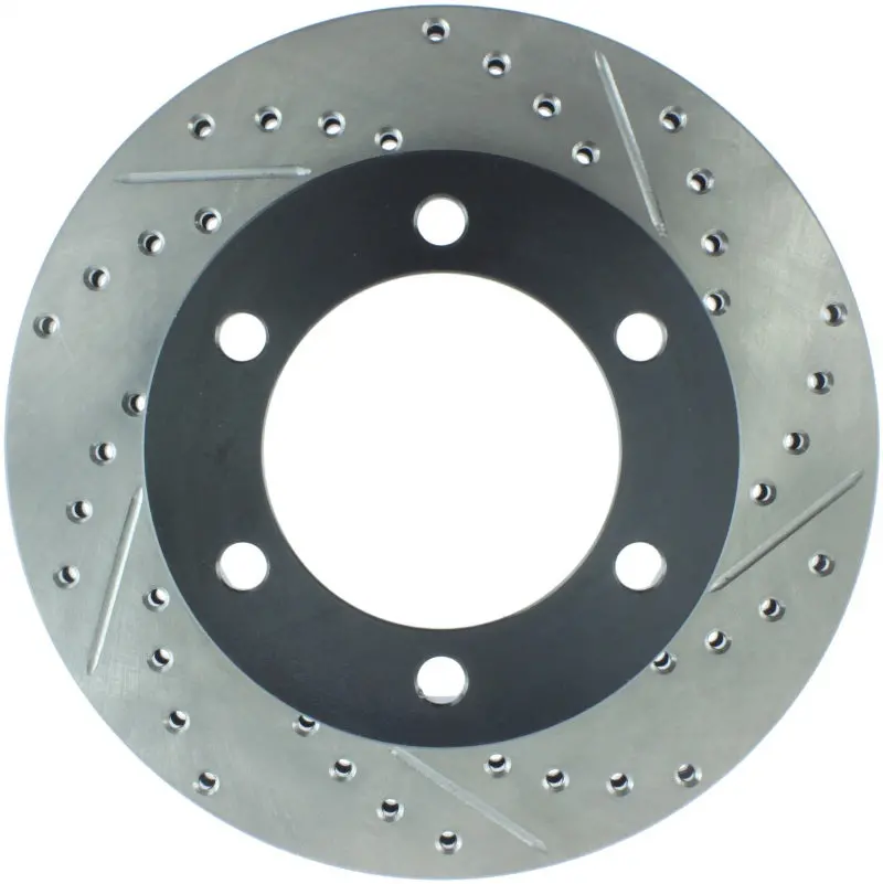 Stoptech 95-03 Toyota Tacoma (6 Lug) / 96-00 4Runner Front Left Slotted & Drilled Rotor 1