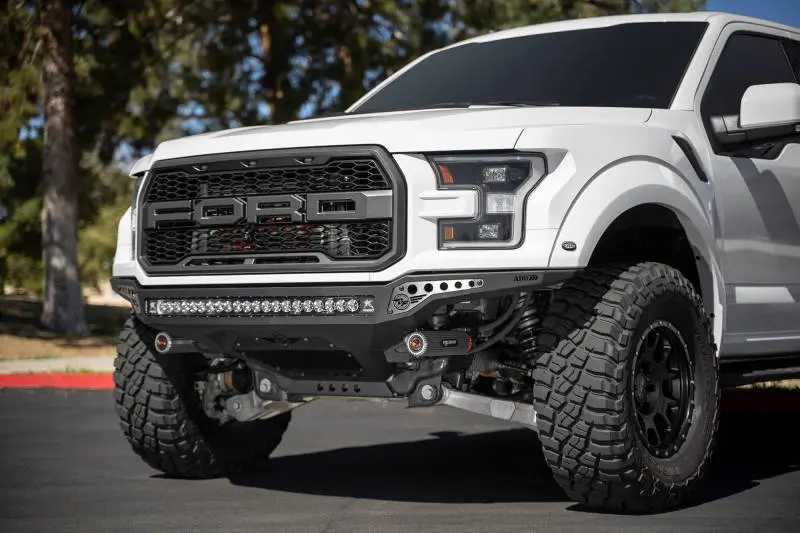 Addictive Desert Designs 17-20 Ford F-150 Raptor Rock Fighter Frame Cut Front Bumper 1