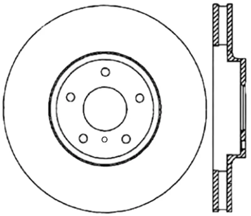 Stoptech Power Slot 06-07 350Z / 05-07 G35 / 06-07 G35x Sportstop Cryo Slotted Front Left Rotor 1