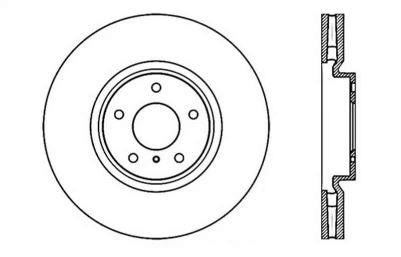 Stoptech Drilled Sport Brake Rotor 1