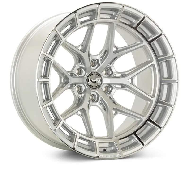 Vossen Hfx-6 22X10 - 6X139.7 - Et-18 - Super Deep - 106.1 - Silver Polished Wheel 1