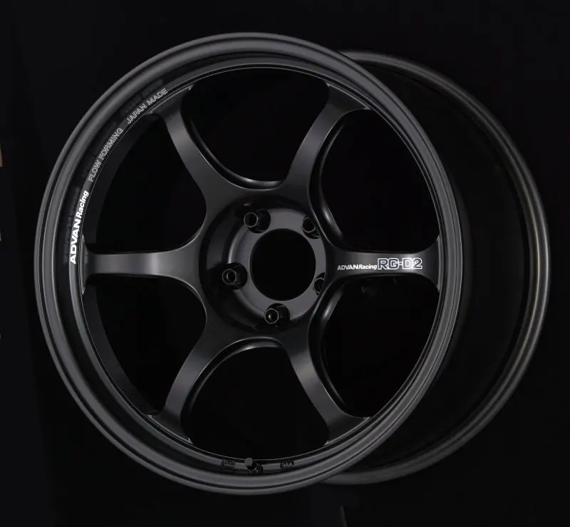 Advan Rg-D2 18X9.5 +40 5X100 Semi Gloss Black Wheel 1