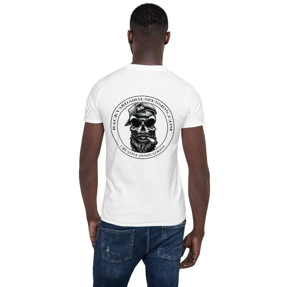 Bas Bearded Skull With Cigar White Men's T-Shirt 1