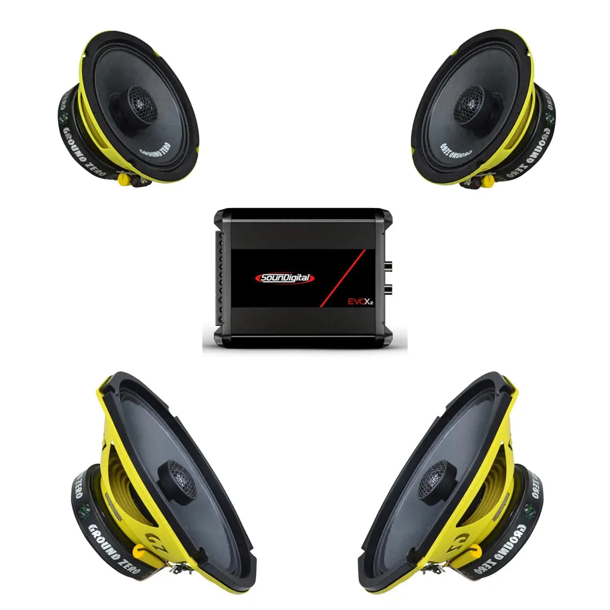6.5", 6X9 Speakers & Amplifier Combo 1