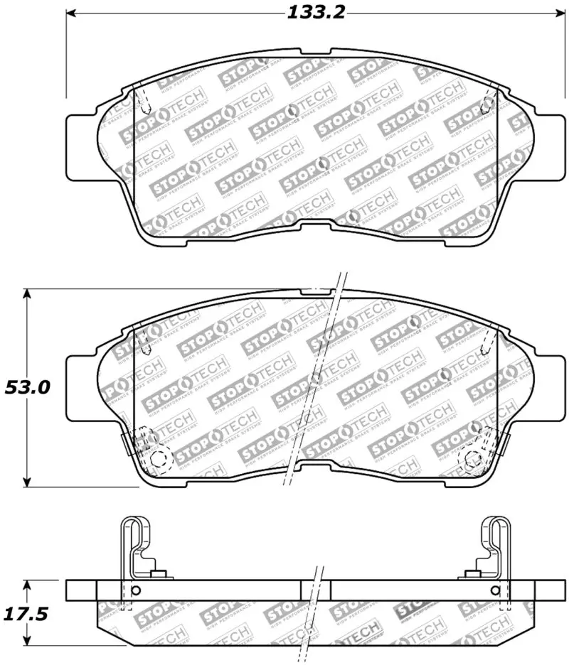 Stoptech Performance Brake Pads 1