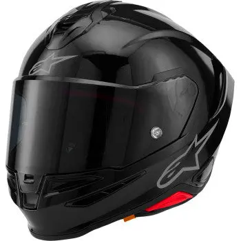 In Stock Alpinestars Supertech R7 Helmet - 22.06 - Solid - Gloss Black - Small   Ece06/Dot 8202126-1180 8054866037863 1
