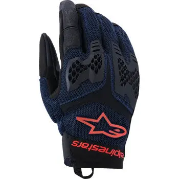 Alpinestars Manti Air Gloves - Deep Blue/Fluo Red/Asphalt - Small 3570225-7196-S 1