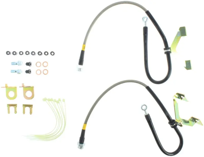 Stoptech 01-02 Dodge Viper Front Stainless Steel Brake Lines 1