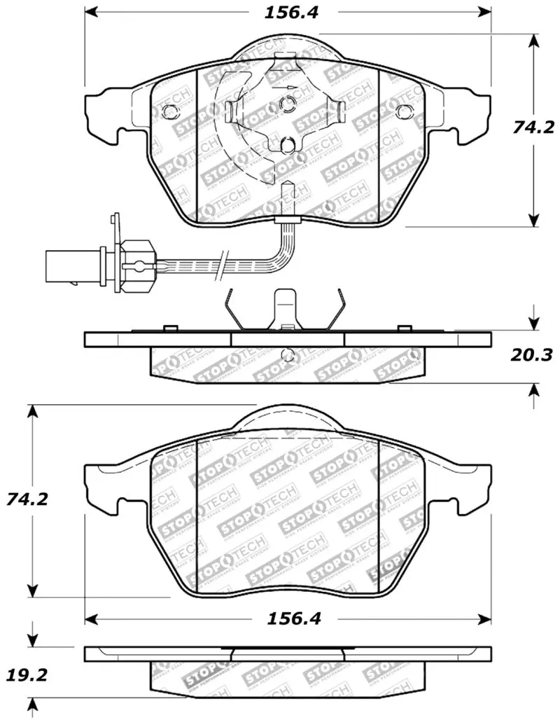 Stoptech Performance Brake Pads 1