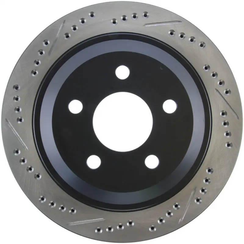 Stoptech 98-02 Chevrolet Camaro / Pontiac Firebird/Trans Am Slotted & Drilled Rear Right Rotor 1