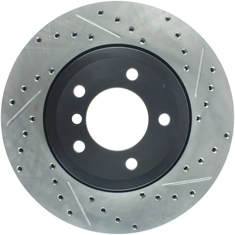 Stoptech 06-08 Bmw Z4 / 00-07 330 Series (E46/E90) Slotted & Drilled Left Front Rotor 1
