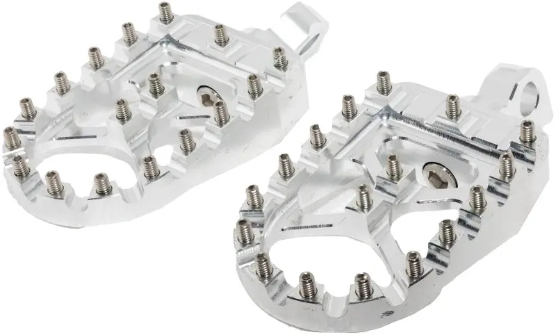 Bikers Choice Male Mount Bmx Style Silver Footpegs Pr 1