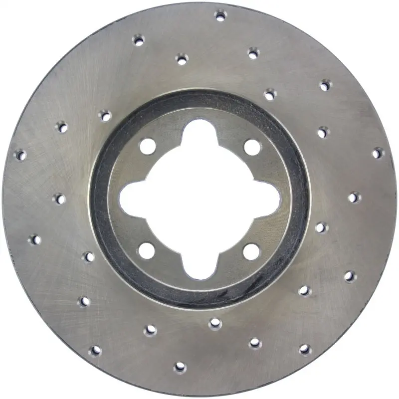 Stoptech 82-85 Toyota Celica Supra Drilled Front Right Rotor 1