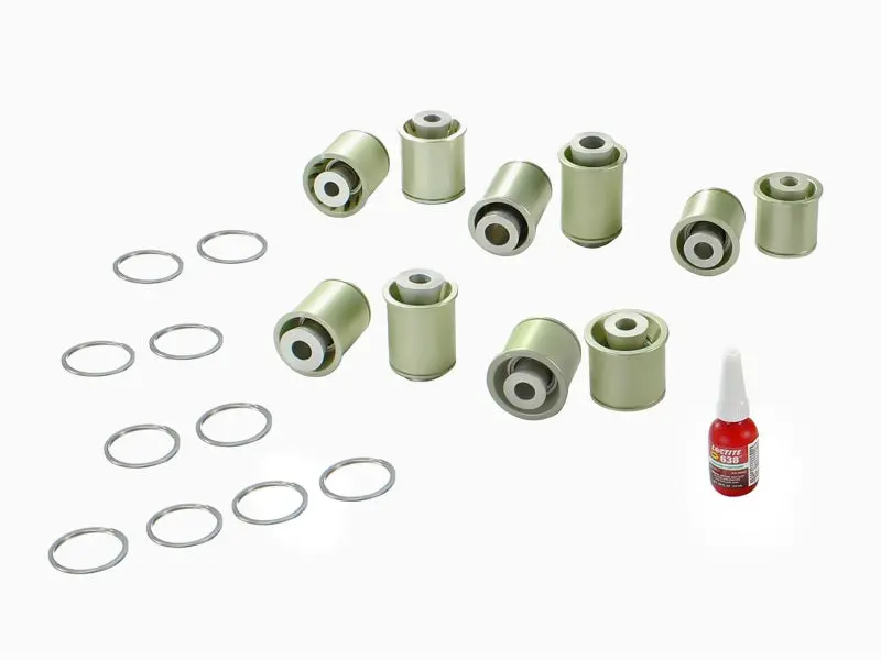 Afe Control Pfadt Steel Frame Drag Rear Solid Spherical C/A Bearings Set; Chevy Corvette C5 / C6 1