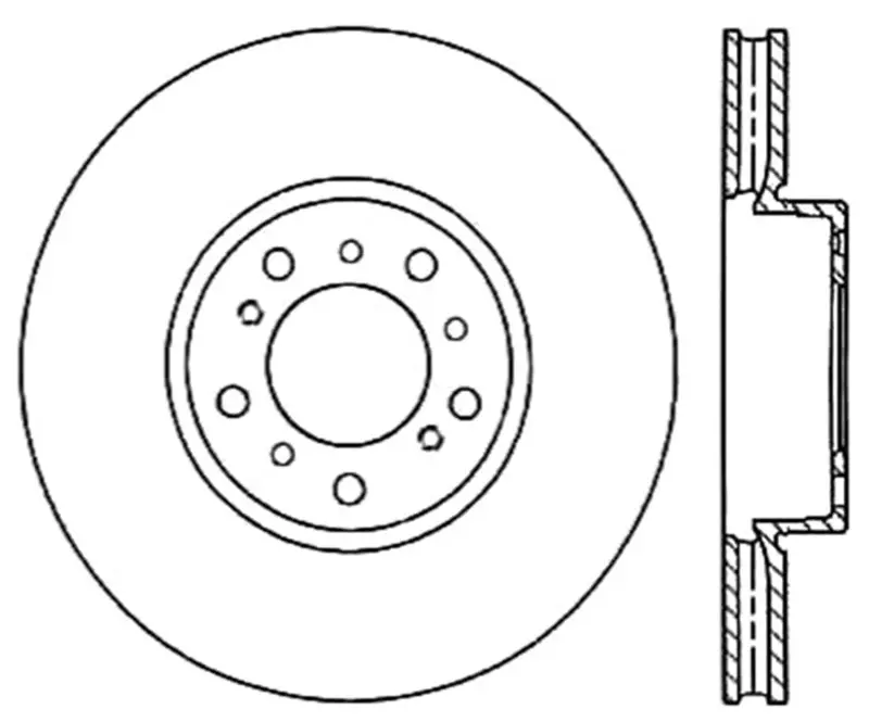 Stoptech Power Slot Bmw (E46) Front Right Slotted Cryo Rotor 1