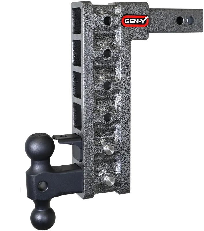 Gen-Y Mega Duty 2In Shank 12.5In Drop 10K Hitch W/Gh-031 Dual-Ball/Gh-032 Pintle Lock 1