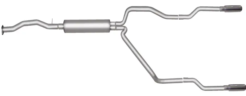 Gibson 96-97 Chevrolet C1500 Base 4.3L 2.5In Cat-Back Dual Split Exhaust - Stainless 1