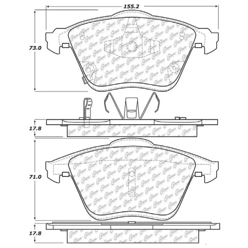 Stoptech Street Touring 06-07 Mazda 6 Front Brake Pads 1