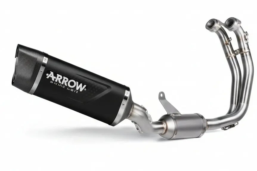 Aprilia Rs660 E5+ 2025 Full System With Indy-Race Evo Aluminium Dark Exhaust - 77008Akn 1