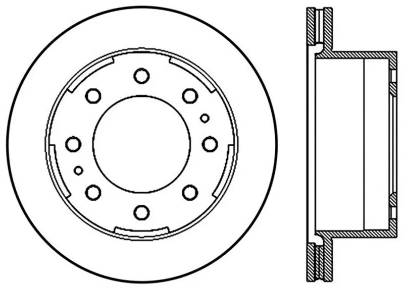 Stoptech Sport Drilled & Slotted Rotor - Rear Left 1