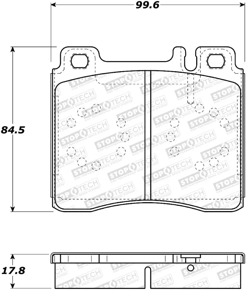 Stoptech Street Brake Pads - Front 1