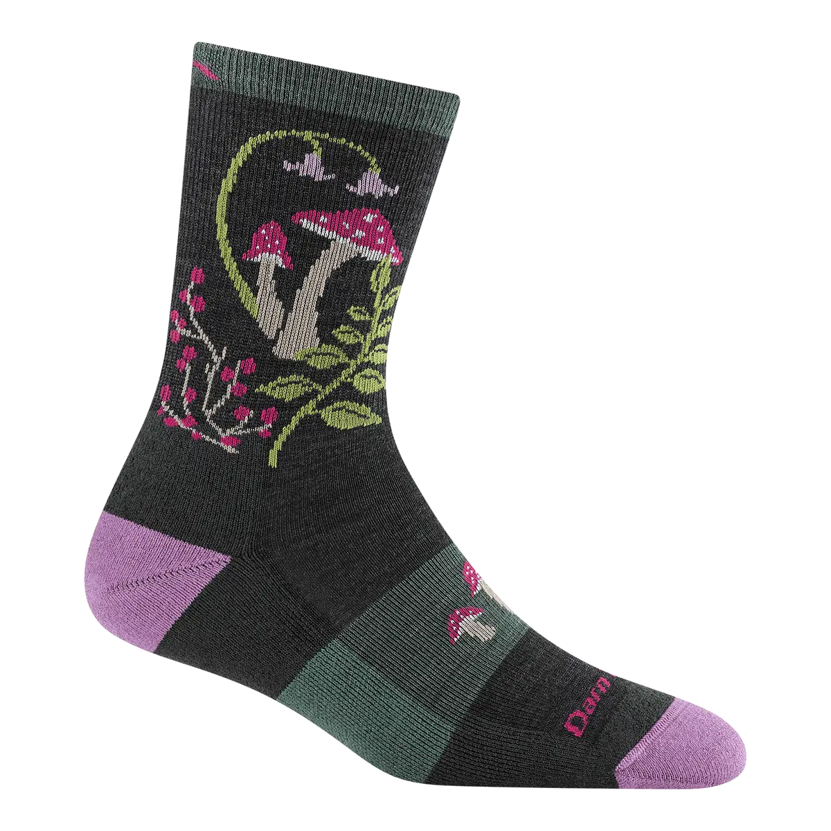 Women's Mellow Mushrooms Micro Crew Lightweight With Cushion Socks 1