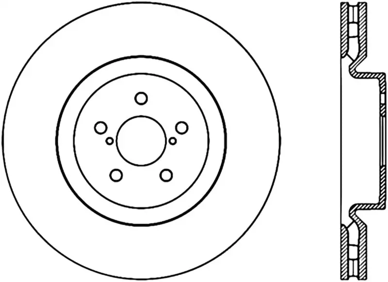 Stoptech Power Slot 04 Sti Cryo (5X100) Front Right Rotor 1