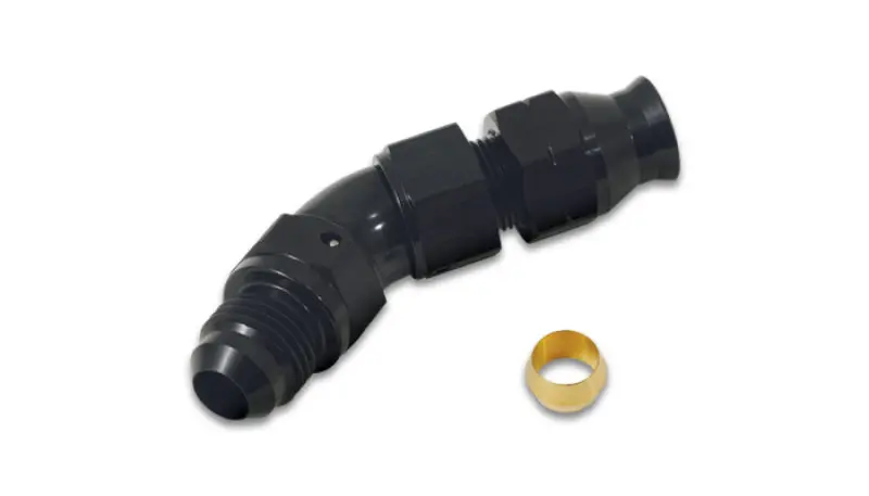 Vibrant 45 Degree 1/2In Tube To Male -8An Flare Adapter W/ Olive Inserts 1