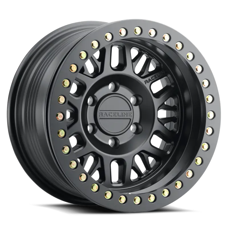 Raceline Rt951b Ryno 17X9in / 5X127 Bp / -12Mm Offset / 83.82Mm Bore - Satin Black Beadlock Wheel 1