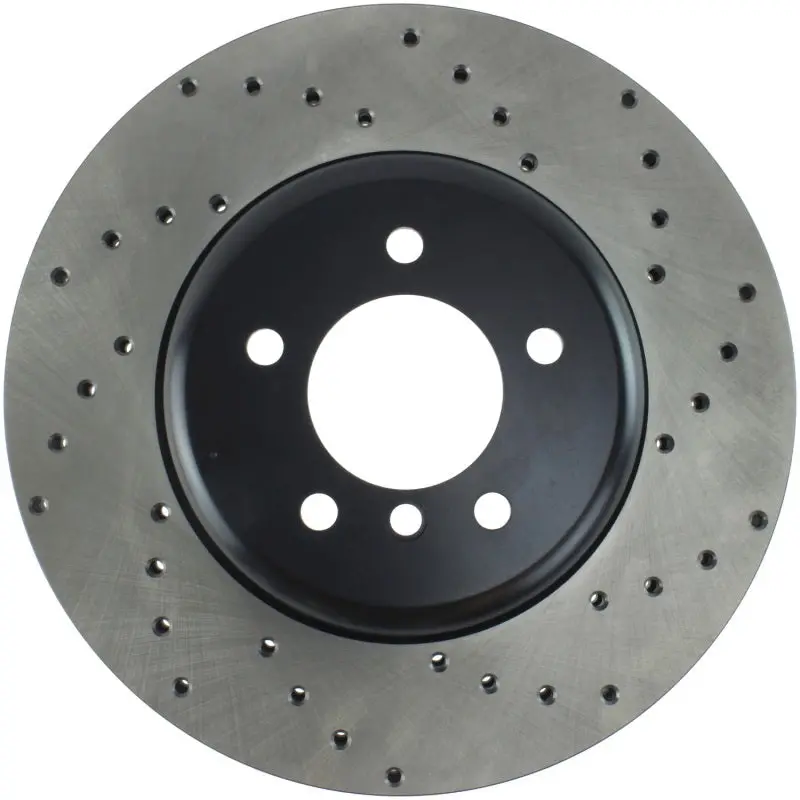 Stoptech 04-10 Bmw 5-Series & 6-Series Drilled Left Front Rotor 1