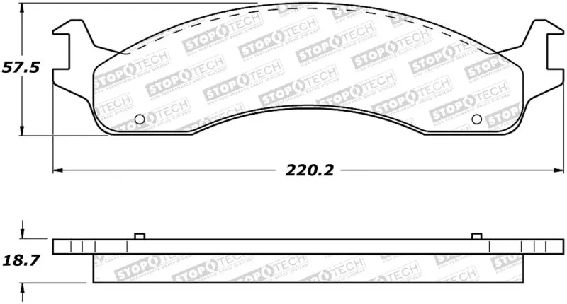Stoptech Sport Brake Pads W/Shims - Rear 1
