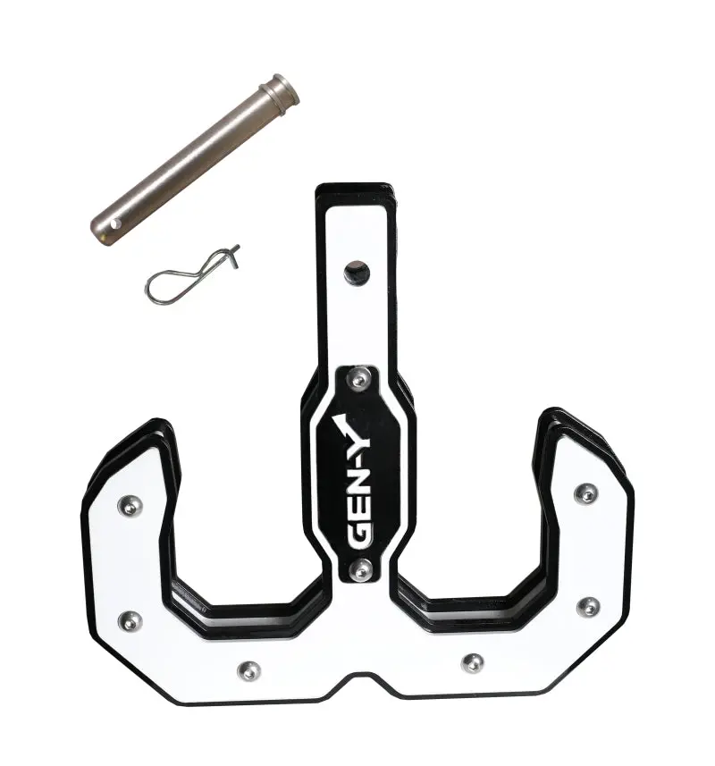 Gen-Y Hulk 2.0 16K Tow Hook 2In Shank W/Gh-099 Pin/Gh-011 Clip - Black/White 1